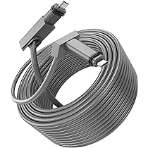 Cavo Di Estensione Starlink 23 Metri (75 Piedi) Per Antenna Rettangolare V2 – Accessorio Gestione Cavi Con Chiodi, Connessione Stabile