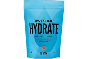 BEN COOMBER Awesome Supplements – Awesome Hydrate – 270g Instant Electrolytes Powder - 275mg Sodium Per Serving - Low Calorie, Vegan & Gluten-Free - Orange