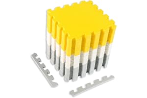 CCLIFE Tappeto Puzzle Bambini Tappetini Puzzle Tappeto Gioco per Bambini tappetone morbidone Schiuma Eva 18/36 Pezzi