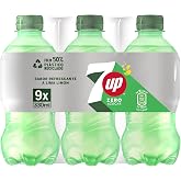 7 UP Zero Lime &amp; Lemon Soda - Sugar Free &amp; Calorie Free - 330ml Bottle Pack of 9, 2.97 Liter Total