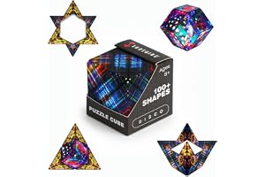 SHASHIBO Shape Changing Box - Award Winning, Patented Fidget Cube with 36 Rare Earth Magnets - Transforms Into Over 100 Shape