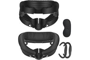 OZZAGAR Facial Interface Face Cover Pad Compatible avec Les Meta Oculus Quest 3 Accessoires, Interface faciale Couvre Visage, Soie glacée Coton, Coussin Facial en PU Souple, Mousse à Mousse à mémoire Douce