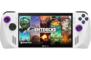 ASUS ROG Ally Console RC71L#B0CDZYWZG9, Monitor touchscreen con display 7" Glossy, 120Hz, AMD Ryzen Z1, RAM 16GB, 512GB SSD PCIE, Windows 11 Home, Bianco