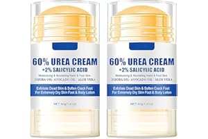 OLYMGROW 2PCS Intensive 60% Urea Cream – Fast-Acting Moisturizing Balm for Extremely Dry, Cracked Skin. Deep Repair for Rough Heels, Hands, Knees & Elbows. Soothes Severe Dryness & Restores Smoothness