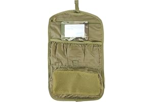 ZIP ZAP ZOOOM Kombat British Army Combat Zip Compact Hanging Camo Travel Shave Wash Kit Roll Bag