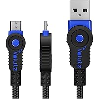 Volutz Micro-USB-Kabel 3m für PS4 Controller, geflochtenes, strapazierfähiges Schnellladekabel für Samsung Galaxy S6 S7…