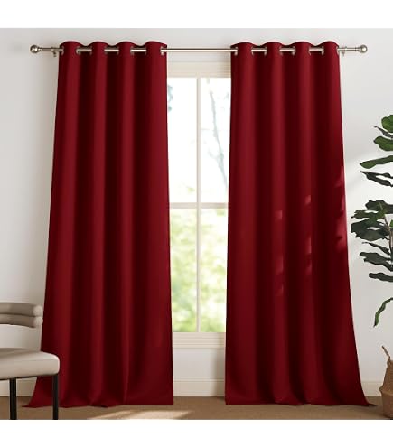Tenda Oscurante Shantung Tex Family 140x290 Cm – Marrone, Con Anelli Metallici, Pronta All'Uso - 2