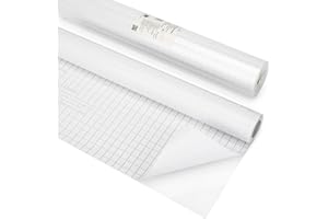 EXERZ Samoprzylepna folia ochronna na książki 33 cm x 10 m, wodoodporna, samoprzylepna ochronna folia do zeszytów, notatników, etykiet, mocna i wytrzymała