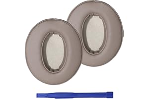 Adhiper HD 450BT Ohrpolster kompatibel mit Sennheiser HD 4.50BT, HD 4.50BTNC, HD 4.40BT,HD 350BT Kopfhörer,Ohrpolster mit Weichen Proteinleder & Memory Schaum(Champagner)