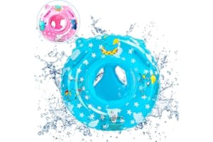 Mizijia Salvagente Neonato, Baby Float Salvagente, Ciambella Gonfiabile Neonato, Anello di Nuoto per Bebè, Salvagente Bambini per il nuoto del bambino per bambini da 6 mesi a 36 mesi