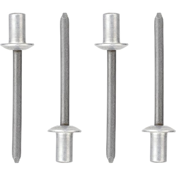 LBTODH 50 Pcs 3/16" X 1/2" Stainless Steel Blind Pop Rivets - Grip Range 6.5-9.5mm