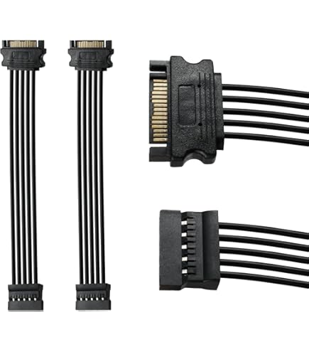 Cable atters 4er-Pack, PW 4-Pin-Lüfter Verlängerungskabel - 30c