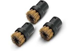 SPAREHOME Juego de cepillos metálicos para limpiadoras de vapor Kärcher modelos: SI4, SC5, SC4,SC3, SC2