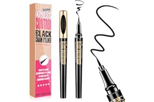 NICEMOVIC Magic Liquid Eyeliner, Black Waterproof Eye Liners, Long-Lasting, Sweatproof and Smudgeproof, Super Slim Eyeliner Pen Gel, Professional Eye Makeup Tools
