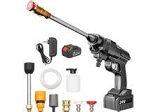 24V Cordless Portable Washer Electric High Pressure Cleaner Machine 200W 30Bar Lithium Handheld Car Cleaning Device With Foam