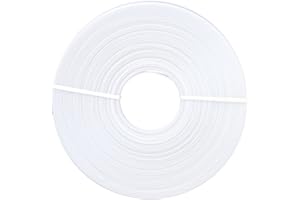 LUSOFIE Polyester Knochen Korsett Fischbein Größe 45 Yards Polyester Boning zum Nähen 6mm Weißer Nährahmen Zubehör für Braut Hochzeitskleid Korsett BH 6mm