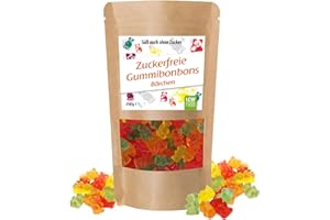 Zuckerfreie Gummibonbons Gummibärchen von LCW | 250g Beutel | zuckerfrei, 0g Zucker | fettfrei | Fruchtgummi/Gummibärchen ohne Zucker mit Süßungsmittel Maltit