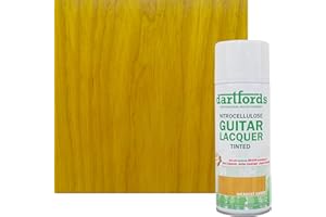 dartfords Weakest Amber Nitrocellulose Guitar Lacquer - 400ml Aerosol