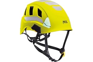 PETZL Strato Vent Hi-viz Giallo, Casco Unisex Adulto, Amarillo (Yellow), Talla Única
