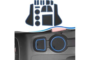 ‎SXCY SXCY für Opel Corsa F 2020 2021 2022 2023 (Manuale Bremse) Gummimatten Corsa F Antirutschmatten für Mittelkonsole Matten Getränkehalter Matten Türnaht Rutschmatten Opel Corsa F 2023 Zubehör (Blau)