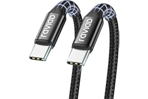 RAVIAD Kabel USB C na USB C 1 m, USB typ C 60 W 20 V/3 A Power Delivery kabel do ładowania USB C, kabel do szybkiego ładowania do Samsung Galaxy S22 / S21 / S20 / S10, Huawei P40 / P30, Google Pixel,
