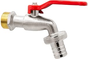 VARIOSAN Robinet à sphére 10674, 3/4", laiton, nickelé, avec raccord de tuyau