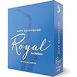 D'Addario Confezione da 10 ance Rico Royal per sassofono contralto, durezza 2,0