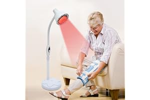 FERMOIRPER lámpara infrarroja calefactora, estación de pie, lámpara incandescentes de calor, terapia para salón de belleza y uso doméstico, 220 V, 275 W