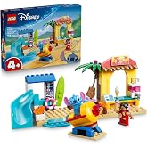 LEGO Disney Lilo ve Sti&ccedil; ile Plaj Eğlencesi 43280 | 4 Yaş ve &Uuml;zeri &Ccedil;ocuklar i&ccedil;in 2 Karakter ile S&ouml;rf D&uuml;kkanı ve Sahne İ&ccedil;eren 