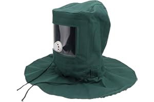 UKCOCO Sand Blasting Hood- Abrasive Sandblasting Tool With Hood Canvas Dust- Proof Equipment for Dust Removal, Cement Packaging, Grinding, Etc.