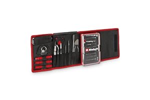 EINHELL ACCESSORIES Kit de reparación de precisión y electrónica Einhell de 84 piezas (puntas y casquillos de precisión, portapuntas de destornillador, extensión de eje flexible, pulsera de puesta a tierra, spudger