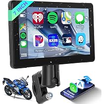 Écran Moto CarPlay/Android Auto Sans Fil 5 Pouces - GPS, Étanche IP68, Bluetooth - SIXTOP