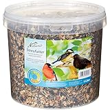 Dehner Natura Wildvogelfutter, Streufutter im Eimer, 3 kg