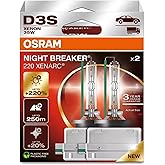 OSRAM D3S XENARC NIGHT BREAKER LASER Xenon Far Ampul&uuml;,%220 Daha Fazla G&ouml;r&uuml;ş, 250 Metre G&ouml;r&uuml;ş Mesafesi, 3 Yıl Garanti, 2'li Pa