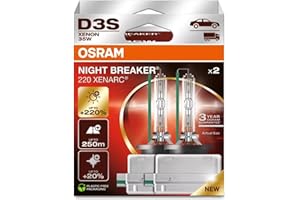 OSRAM XENARC NIGHT BREAKER LASER D3S Next Generation, + 220%, xenón, 66340XNN-HCB, caja dúo (2 lámparas)