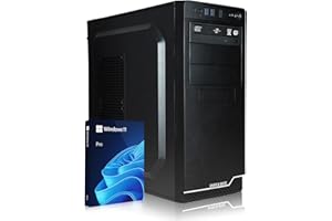 HYPER BYTE® Office PC - Computer with Intel Quad Core i5 3.6GHz | 8GB RAM | 240GB SSD Hard Drive | Win 11 Pro | WiFi | DVD+RW | USB 3.0 | High End Office Tower PC