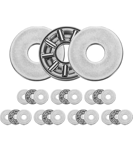 Roulement De Butée à Aiguille AXK1024 Avec Rondelles - Lot 10Pcs 10mm Alésage 24mm OD 2mm Largeur