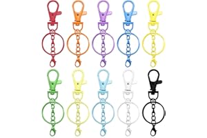 GTDOOCE Anillas Llaveros,Anillas para Llaveros,50 Piezas Llavero Mosqueton,Mosqueton Llavero,Mosquetones Pequeños para Hacer Llaveros