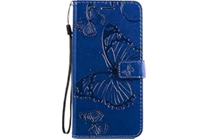 DENDICO Cover per Xiaomi Redmi Note 8 PRO, Pelle Portafoglio Custodia per Xiaomi Redmi Note 8 PRO Custodia a Libro con Funzione di appoggio e Porta Carte di Credito - Blu