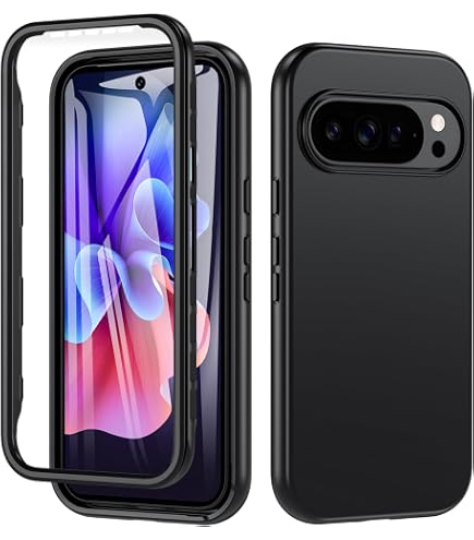 Robuste 360°-Hülle Mit Display-Schutz Für Google Pixel 9a – Transparent & Stoßsicher