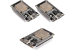 diymore 3PCS Development Board ESP-32 Microcontroller Bluetooth Module Type C for ESP32 Development Board 2.4 GHz WLAN WiFi CP2102 Chip