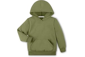 BIG ELEPHANT Jungen Kapuzenpullover mit Fleecefutter – Hoodie Kinder Jungen mit Tasche, Warm & Weich Sweatshirt & Pullover Jungen für Kinder