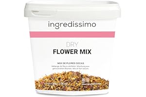 INGREDISSIMO Mix de Flores Secas 50g - Decoración Colorida y Crujiente, Ideal para Recetas Dulces y Saladas, Vegano, Sin Gluten, Sin Azúcar Añadido