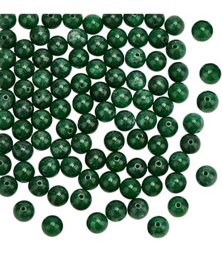 Lot De 32 Perles En Jade De Taïwan - Diamètre 6mm, Pierre Naturelle - Neuf, Idéal Pour Création De Bijoux