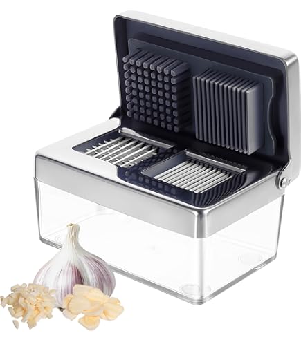 Presse Ail Inox Presse-ail Gourmet Easy - Acier Inox 304 - Écrase Sans Éplucher - Facile à Nettoyer - Garantie 5 Ans Presse Ail Lavable