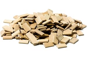 Tolux Tasselli Legno 8x22x50 [mm] 100 pz, Cavicchi legno rettangolare, Compatibile con tutte le fresatrici per giunzioni compresa Festool. Realizzati in legno di faggio di alta qualità.