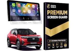 Spartan Shield Screen Protector For HONDA ELEVATE 2026+ Models With 10 INCH Infotainment || ELEVATE 2024 - Running | Elevate 2025 Facelift ZX Top Model | Company Fit GPS STEREO Display Film | Anti Scratch | Water Resistant | HD Clear | High-Touch Sensitivity | Bubble-Free DIY Installation | HondaElevate Car Audio TouchScreen Accessories [Not Tempered Glass]