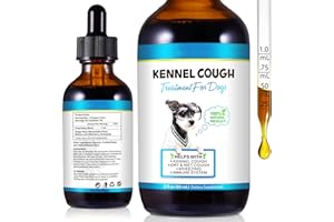 Vortexonix Kennel Cough Treatment for Dogs, 100% Natural Liquid Drops Remedy, Dog Cough Relief Supplements, Dry & Wet Cough Relief, Allergy Relief Immune Support, for All Breeds & Sizes-2.02 OZ