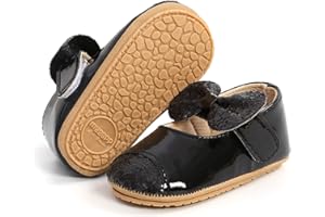 RVROVIC Baby Mädchen Mokassins Säugling Prinzessin Glitzern Premium Leichte weiche Sohle Prewalker Kleinkind Mädchen Schuhe