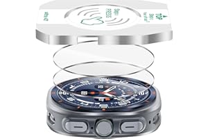 Diruite 2 Sztuki Ochraniacz Ekranu do Samsung Galaxy Watch Ultra 47mm(2025),HD Szkło Hartowane Folia Ochronna,Przejrzystość（HD）,Ultra 47mm(2025)